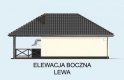 Projekt garażu G60 szkielet drewniany - elewacja 3