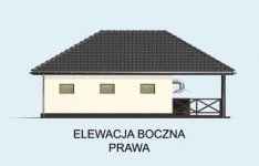 Elewacja projektu G60 szkielet drewniany - 4