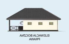 Elewacja projektu G60 szkielet drewniany - 4 - wersja lustrzana