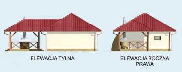 Elewacja projektu G24 Szkielet drewniany - 2