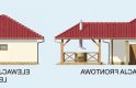 Projekt budynku gospodarczego G24 Szkielet drewniany - elewacja 1
