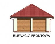 Elewacja projektu G32 szkielet drewniany - 1