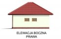 Projekt garażu G32 szkielet drewniany - elewacja 4