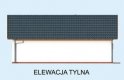 Projekt budynku gospodarczego G321 garaż dwustanowiskowy z pomieszczeniem gospodarczym i altaną - elewacja 2