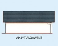 Elewacja projektu G321 garaż dwustanowiskowy z pomieszczeniem gospodarczym i altaną - 2 - wersja lustrzana