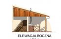 Projekt budynku gospodarczego G40 szkielet drewniany - elewacja 3