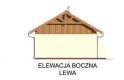 Projekt garażu G41 szkielet drewniany - elewacja 3