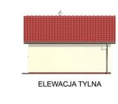 Elewacja projektu G41 szkielet drewniany - 2