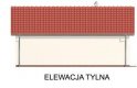 Projekt garażu G42 szkielet drewniany - elewacja 2