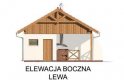 Projekt budynku gospodarczego G42 szkielet drewniany - elewacja 3