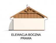 Elewacja projektu G42 szkielet drewniany - 4