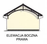 Elewacja projektu G48 szkielet drewniany, wiata garażowa - 4