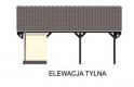 Projekt budynku gospodarczego G48  - elewacja 3