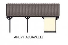 Elewacja projektu G48  - 3 - wersja lustrzana