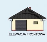 Elewacja projektu G57 szkielet drewniany - 1