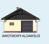 Elewacja projektu G57 szkielet drewniany - 1 - wersja lustrzana