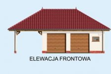 Elewacja projektu G179 szkielet drewniany - 1