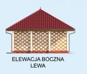 Elewacja projektu G179 szkielet drewniany - 3