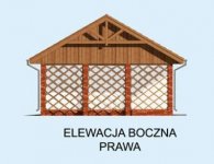 Elewacja projektu G176 Szkielet drewniany - 4