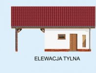 Elewacja projektu G176 Szkielet drewniany - 2