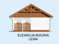 Elewacja projektu G176 Szkielet drewniany - 3