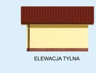 Elewacja projektu G180 szkielet drewniany budynek gospodarczy - 2