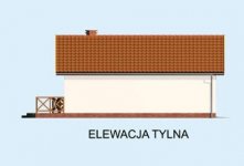 Elewacja projektu G188 szkielet drewniany - 2