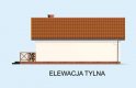 Projekt budynku gospodarczego G188 szkielet drewniany - elewacja 2