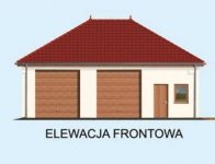 Elewacja projektu G199 szkielet drewniany - 1