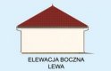 Projekt budynku gospodarczego G199 szkielet drewniany - elewacja 3