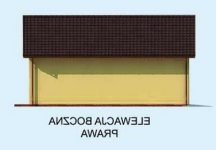 Elewacja projektu G200 szkielet drewniany - 4 - wersja lustrzana