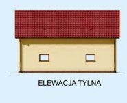 Elewacja projektu G228C szkielet drewniany - 2