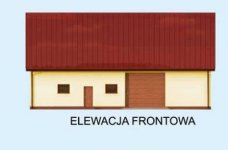 Elewacja projektu G240A szkielet drewniany - 1