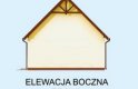 Projekt budynku gospodarczego G240A szkielet drewniany - elewacja 4