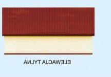 Elewacja projektu G240A szkielet drewniany - 2 - wersja lustrzana