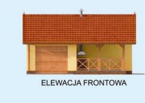 Elewacja projektu G264A szkielet drewniany - 1