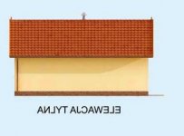 Elewacja projektu G264A szkielet drewniany - 2 - wersja lustrzana