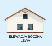 Elewacja projektu G206 garaż trzystanowiskowy, szkielet drewniany - 3