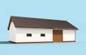 Projekt garażu G206 garaż trzystanowiskowy, szkielet drewniany - wizualizacja 2