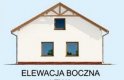 Projekt budynku gospodarczego G206 garaż trzystanowiskowy, szkielet drewniany - elewacja 3