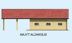 Elewacja projektu G209 szkielet drewniany - 2 - wersja lustrzana