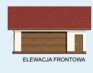 Elewacja projektu G68 szkielet drewniany - 1