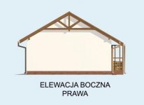 Elewacja projektu G68 szkielet drewniany - 4