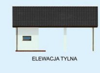 Elewacja projektu G211 szkielet drewniany - 2