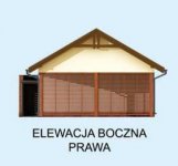 Elewacja projektu G281 szkielet drewniany - 4