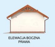 Elewacja projektu G305 garaż trzystanowiskowy - 4