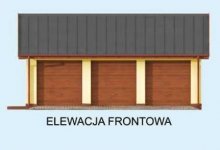 Elewacja projektu G305 szkielet drewniany - 1