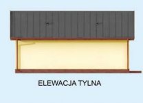 Elewacja projektu G305 szkielet drewniany - 2