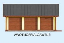 Elewacja projektu G305 szkielet drewniany - 1 - wersja lustrzana