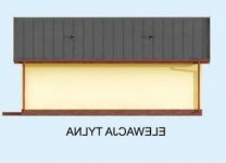 Elewacja projektu G305 szkielet drewniany - 2 - wersja lustrzana